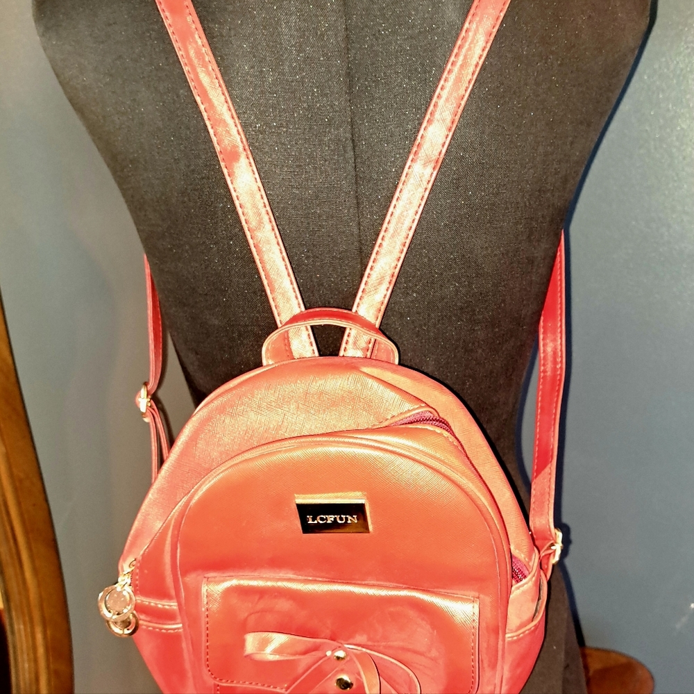 Red Small Backpack - Picture 2 of 2